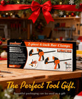 Six Inch Mini Bar Clamps 2 Pack For Woodworking And Home Projects displayed in workshop gift setting.