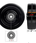 Phenolic Wheel With Flat Tread In 6 Inch Diameter And 2 Inch Width For Medium To Heavy Duty Use With Half Inch Roller Bearings