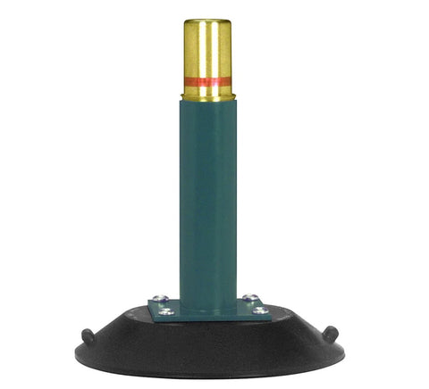 6 Inch Vertical Handle Vacuum Cup With All Metal Pump For Windshields And Curved Auto Glass, Black rubber base