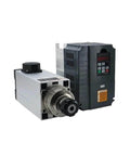 Beefed-Up 6KW Air Cooled CNC Spindle Motor Kit With ER32 Chuck VFD 220V 380V RS485 Aluminum Housing Dust Proof Design Easy Install