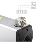 6kW ER32 Air Cooled CNC Spindle Motor For Router With Four Bearings, 220V 380V Mounting Flange, connector detail view