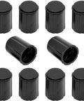 Ten Pack Of 6mm D Type Potentiometer Knobs For Volume Control Black Plastic Knobs For Guitars Encoders DJ Controllers Speakers And Mixers