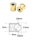 6mm x 6mm ball plungers spring detent type made from 304 stainless steel, 20 piece set, push fit design diagram