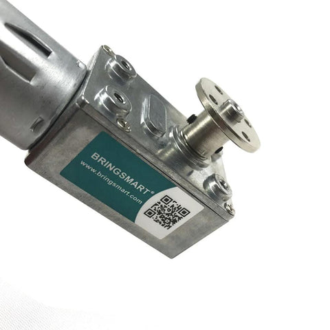 2 Pack 6mm Flange Couplings With M3 Screws And Wrench for DIY shaft assembly shown attached to motor for RC models and robotics projects