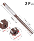 6mm Hand Reamer Set With 6 Straight Flutes In Tough Alloy Tool Steel H8 For Metal Precision Reaming, side and dimensions view