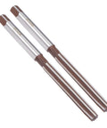 Two pieces of 6mm Hand Reamer Set with 6 straight flutes in tough alloy tool steel H8 for metal precision reaming