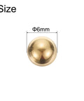 Single 6mm solid brass bearing ball - part of 100pcs 6mm Solid Brass Bearing Balls for machinery, automotive, DIY projects