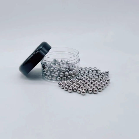 Six Millimeter Stainless Steel Bearing Balls 304 Grade G100 Precision 200 Piece Set for Bearings and Mechanical Projects