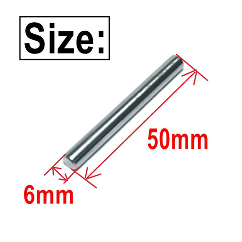 Sturdy 6mm Dowel Pins Set For Shelves And Woodworking 15 Pack 50mm Length with size dimensions highlighted