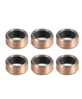 6 Pieces Sleeve Bearing Set With 6mm Bore 8mm OD And 4mm Length Oilless Plain Bearings For Sliding Movements