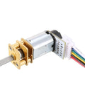 6V 1000RPM DC Gear Motor with Encoder Speed Velocity Measurement for Mini Car Balance Motor Encoder DIY, close-up view