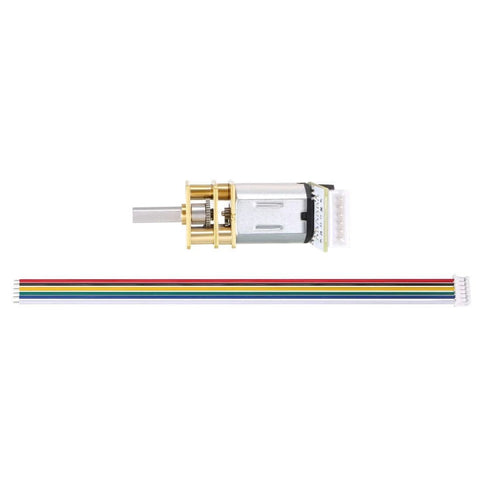 6V 1000RPM DC Gear Motor with Encoder Speed Velocity Measurement for Mini Car Balance Motor Encoder DIY with cable