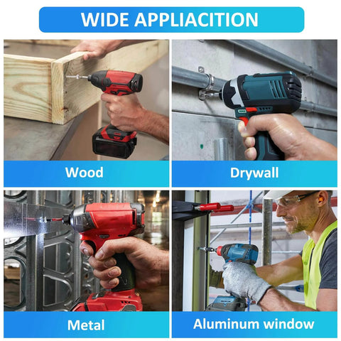 100 Pcs #6 x 1/2 Inch Pan Head Wood Screws Made from 304 Stainless Steel used in wood, drywall, metal, and aluminum projects.