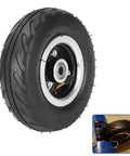 6x2 Inch Pneumatic Tire Wheel with Alloy Hub M10 Inflatable Air Wheel for Scooter Trolley Cart Hand Truck and Utility Equipment