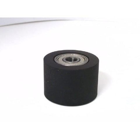 6x30x20mm Shielded Bearing with Black Polyurethane Tire Roller Wheel - VXB Ball Bearings