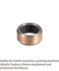 10 Pcs 6mm x 8mm x 4mm Sleeve Bearings Oilless Wrapped Bushings For Machine Shafts Carbon Steel Base Bronze Composite Coating