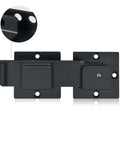 7.5 Inch Flip Gate Latch Lock With Padlock Holes in heavy-duty aluminum alloy for outdoor fences and gates close-up view