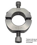 7/8" (0.875") Bore Mountable Two-Piece Clamping Shaft Collar in 303 Stainless Steel - Made in USA