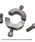 7/8" (0.875") Bore Mountable Two-Piece Clamping Shaft Collar in 303 Stainless Steel - Made in USA components with screws