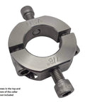 7/8" (0.875") Bore Mountable Two-Piece Clamping Shaft Collar in 303 Stainless Steel - Made in USA