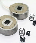 Two 7 Inch Electric Trailer Brake Magnet Replacement Kits For 2000 Lb Axles Includes Magnets With Wire Coil Springs Retainer Clips