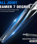 7 Degree Tapered Ball Joint Reamer Tool For One And A Half Inch Pipe Universal Reamer Drill Bit Made Of 6542 High Speed Tool Steel