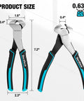 7 Inch Nail Puller combines CRV steel with a rust resistant, blackened and polished finish and a comfortable non slip handle for effortless nail removal and light wire cutting, delivering strong leverage, durability, and quicker carpentry results