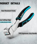 7 Inch Nail Puller combines CRV steel with a rust resistant, blackened and polished finish and a comfortable non slip handle
