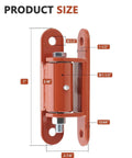 7 Inch Heavy Duty Gate Hinge Bolt On Or Weld On Gate Hinge 2 Pack Dual Installation Options Built From Heavy Gauge Steel