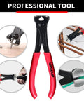 7 Inch Nail Puller End Cutting Pliers Chrome Vanadium Steel With Anti Rust Coating And Ergonomic Grip Ideal For Removing Nails And Staples