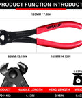 7 Inch Nail Puller End Cutting Pliers Chrome Vanadium Steel With Anti Rust Coating And Ergonomic Grip Ideal For Removing Nails And Staples Trimming Fasteners In Carpentry Flooring Installation And General Purpose Tool