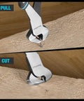 7 Inch Nail Puller combines CRV steel with a rust resistant, blackened and polished finish and a comfortable non slip handle removing nails from wood