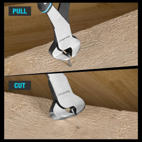 7 Inch Nail Puller combines CRV steel with a rust resistant, blackened and polished finish and a comfortable non slip handle removing nails from wood
