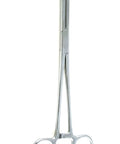 Front view of MedixPlus Tube Occluding Clamps 7 Inch Stainless Steel With Straight Smooth Jaws For Precise Tube Occlusion And Secure Gripping