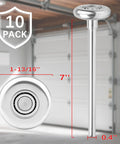 Upgrade Your Garage Door With A 7 Inch Stem Steel Roller Set For 2 Inch Track Designed For Heavy Wood And Wide Doors This 10 Pack
