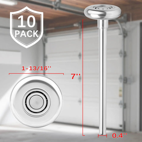 Upgrade Your Garage Door With A 7 Inch Stem Steel Roller Set For 2 Inch Track Designed For Heavy Wood And Wide Doors This 10 Pack