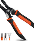 Five In One Wire Stripper Tool For 10 To 20 AWG Electrical Wire, Seven Inch Multifunctional Electrician Cable Stripper front view