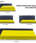 7 Piece Hand Sanding Block Set With Interchangeable Pads for Auto Body Polishing in various sizes and polyurethane material