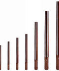 7 Piece 1 To 50 Taper Pin Hand Reamer Set For Precision Metalworking, 3mm To 12mm Diameters displayed in ascending order