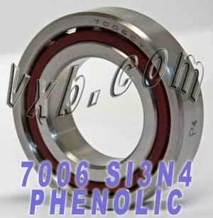 7006 Angular Contact ABEC-5 Spindle Bearing 30x55x13 Ceramic Bearings - VXB Ball Bearings