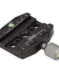 70mm Quick Release Clamp For Arca Swiss Style Plates CNC Anodized Aluminum with Knob Lock and Bubble Level