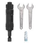 Heavy Duty Pneumatic Die Grinder air tool with precision chuck, metal wrenches, and air attachment for metal grinding