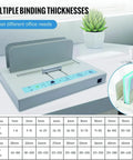 Workhorse 500 Sheet Thermal Binding Machine with multiple binding thickness options and use demonstration.