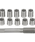 M10x1.0 Thread Repair Kit With Stainless Steel Inserts And Tap, 10 Pack, Exact Metric Fit For Engines And Generators, Durable Stainless Inserts That Resist Corrosion For Smooth, Reliable Operation In Harsh Work Environments. Ten stainless inserts and tap