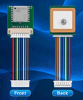 Front and back view of Beast GNSS GPS Module for ESP32 LoRa V4 Mesh Node T114 with L76K Chip, high position accuracy, ultra low power