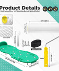 9 Inch Spiked Roller Kit For Self Leveling Concrete And Epoxy Floors Includes 3 Spiked Rollers Roller Stand And Shoes Product Details