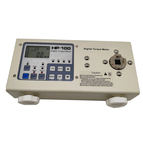 Pro Grade Digital Torque Meter Portable Torsion Tester With LCD HD Display Easy Read Controls Peak And Tracking Modes Three Unit Options Torque Wrench Size Compatible For Screws And Fasteners 100 Kg Capacity 10 Nm Dynamometer, front view