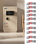 Heavy Duty Metal Latch Set With Adjustable Locking Catch Kit on door and array of toggle buckles for secure access