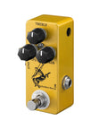 Golden Horse Overdrive Tone Pedal For Electric Guitar With True Bypass Two Voice Modes Normal Soft Boost For Lead And Rhythm Kickin Crunchy Drive For Studio And Stage, compact metal pedal with knobs and footswitch