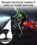 Cyclist using Bike Light Mount And Flashlight Holder For Handlebar Quick Release Universal Adapter for night ride